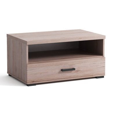Kora TV Tisch 80 cm für das Wohnzimmer Farben weiss, Sonoma Eiche, San Remo