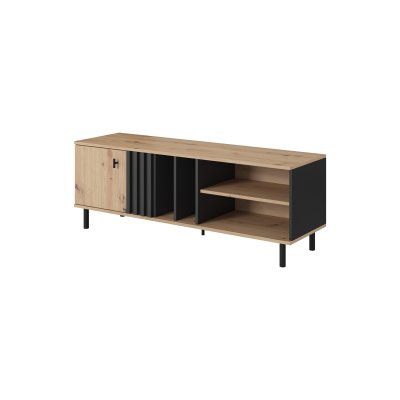 Madi Wohnzimmermöbel-Set mit Vitrine  artisan + anthrazit