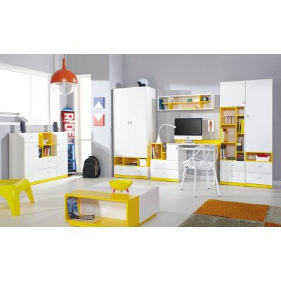 Mobi funktionelles Kinderhochbett mit Regalen