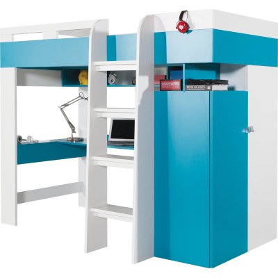 Mobi Bett + Schreibtisch Kindermöbel-Set funktionell