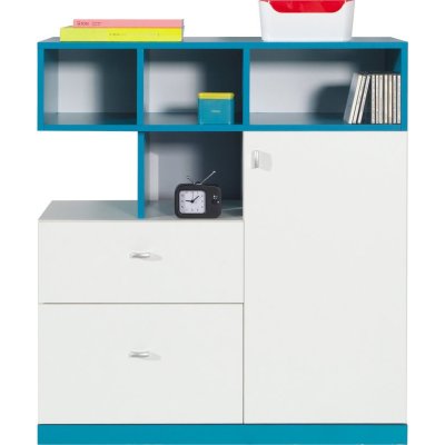 Mobi Kinderzimmermöbel-Set mit Bett gelb/blau