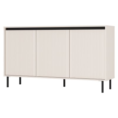 Kaja moderne Kommode 3T mit Regalen Sand beige