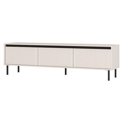 Kaja TV-Schrank 178 cm Sandbeige & Schwarz | Wohnzimmer