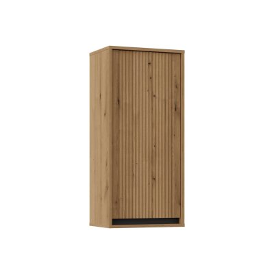 Kaja Hängevitrine beige mit Einlegeböden und gefräster Front ideal für das Wohnzimmer