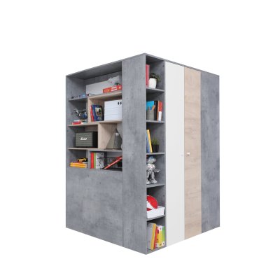 Pluto Jugendzimmer Möbelset | Kinderzimmer mit Bett & Schrank