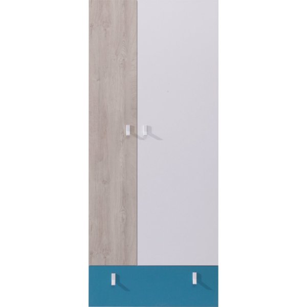 Lopi Kinder-Jugend-Kleiderschrank Lopi 2T für Kleiderregale Stange