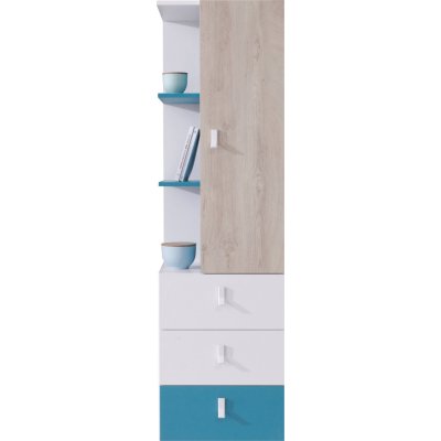 LOPI Jugendzimmer Set | Kleiderschrank, Bett & Schreibtisch