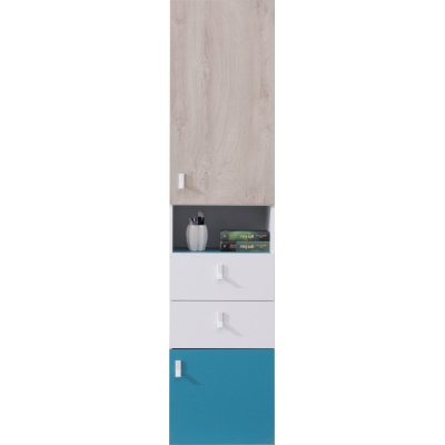 Lopi Möbelset geräumiger Kleiderschrank funktionaler Schreibtisch und Kommode Jugendzimmer Kinderzimmer Lieferung