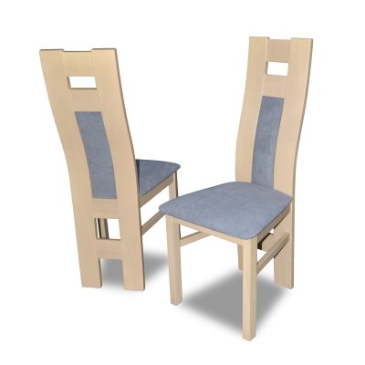 Esszimmer Set mit 4 Stühlen & ausziehbarem Rundtisch | Buchenholz