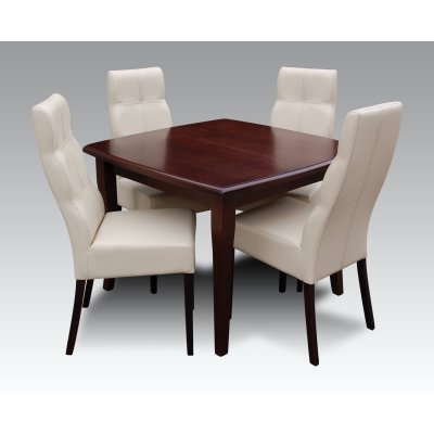 Esszimmer Set mit 4 Stühlen & ausziehbarem Tisch | Buchenholz