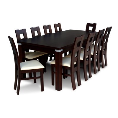 Esszimmer Set mit 6 Stühlen & ausziehbarem Tisch | Buchenholz