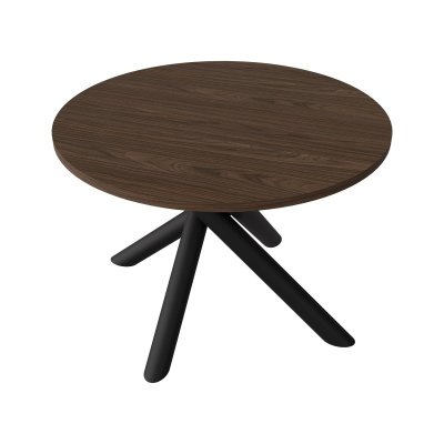 OLO Esstisch Ø110 cm – Eiche Artisan, Metallbeine & 28 mm