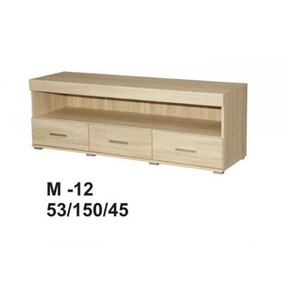 Marino TV-Schrank 150 cm Eiche Sonoma 3 Schubladen