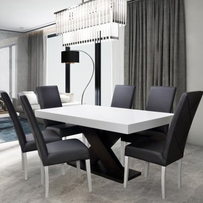 Esszimmer Set mit 6 Stühlen & Esstisch aus Buchenholz | Ausziehbar