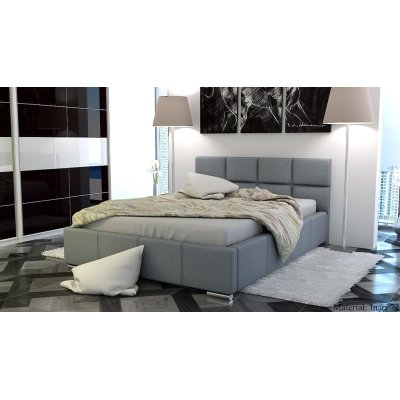 Orion elegantes Polstersteppbett mit Bettkasten verschiedene Farben 180x200