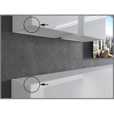 Trend Wohnwand für das Wohnzimmer  Hochglanz