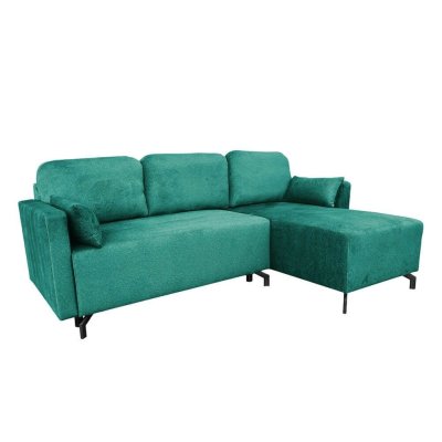 Fost elegantes gepolstertes Ecksofa für das Wohnzimmer mit Schlaffunktion L-förmig gepolstert