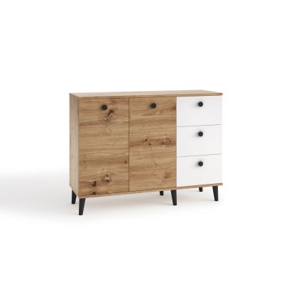 Selena Wohnzimmermöbel-Set in Artisan + weiß